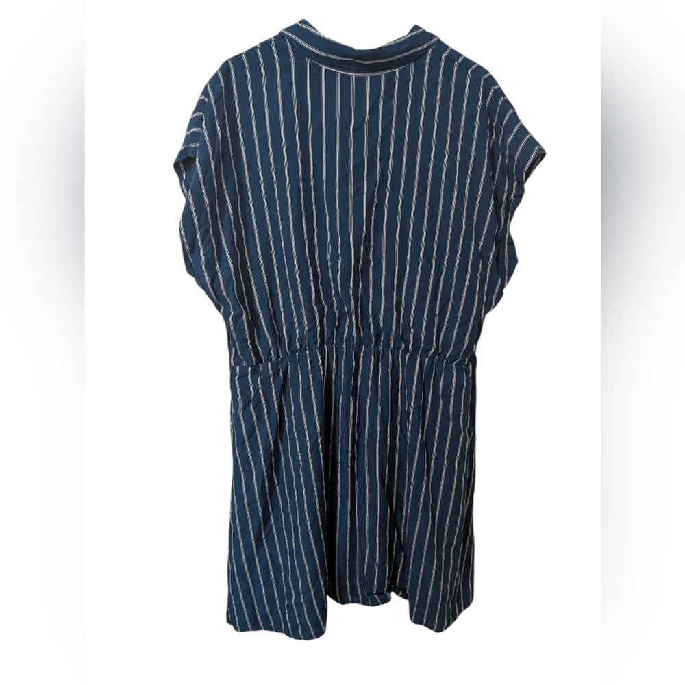 Draper James ,Navy Shirt Dress with White Accents ,Size Xxl - Picture 2 of 3